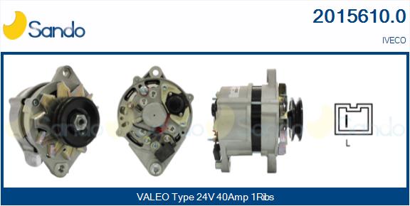 SANDO 2015610.0 Alternatore