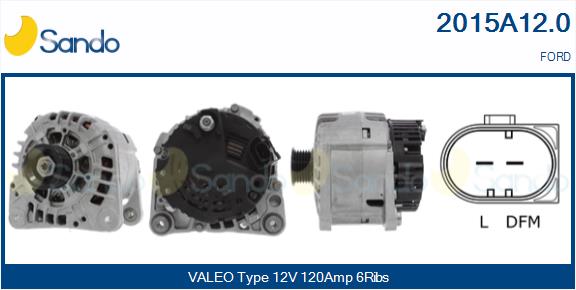 SANDO 2015A12.0 Alternatore