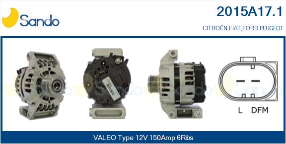 SANDO 2015A17.1 Alternatore