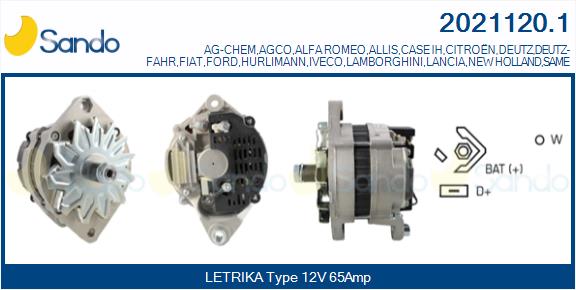 SANDO 2021120.1 Alternatore