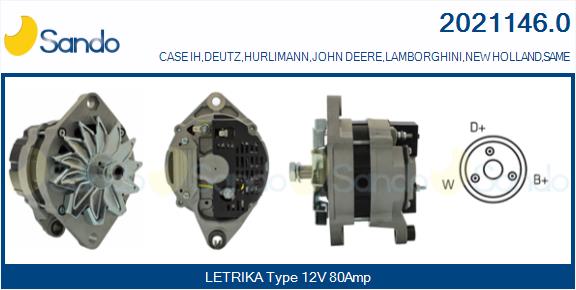 SANDO 2021146.0 Alternatore