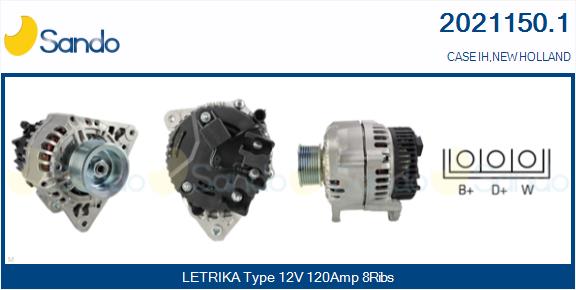 SANDO 2021150.1 Alternatore