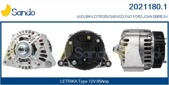 SANDO 2021180.1 Alternatore