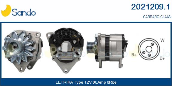 SANDO 2021209.1 Alternatore