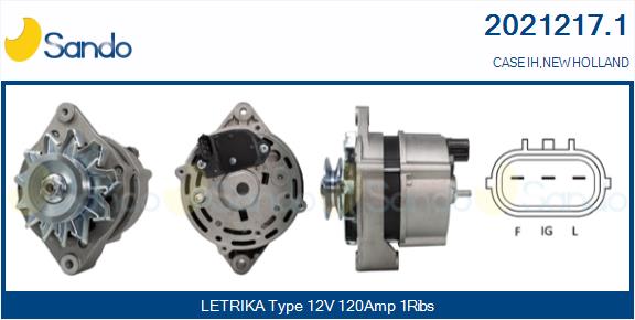 SANDO 2021217.1 Alternatore