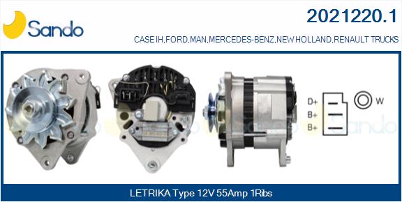 SANDO 2021220.1 Alternatore