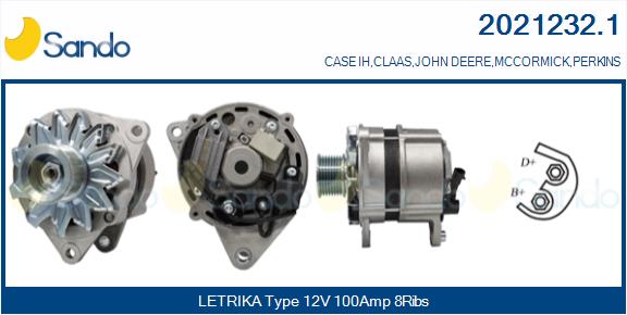 SANDO 2021232.1 Alternatore