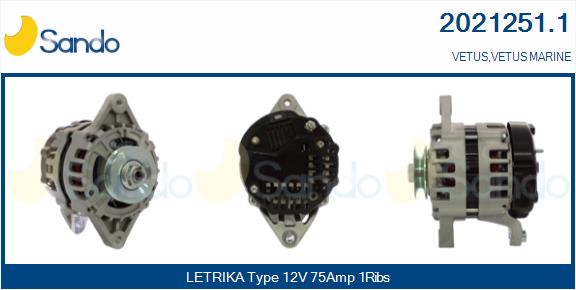 SANDO 2021251.1 Alternatore
