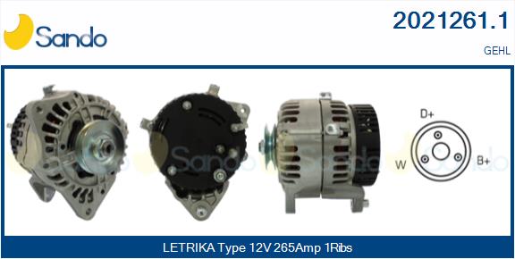 SANDO 2021261.1 Alternatore