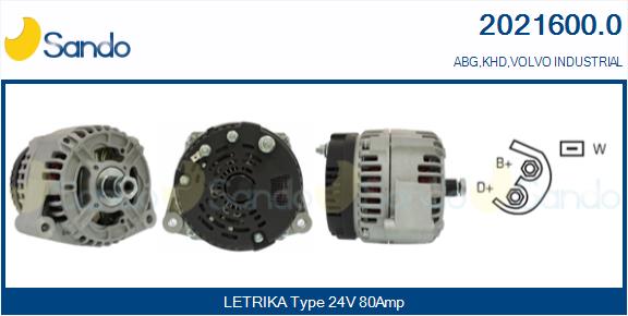 SANDO 2021600.0 Alternatore