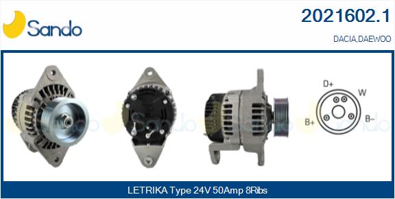 SANDO 2021602.1 Alternatore