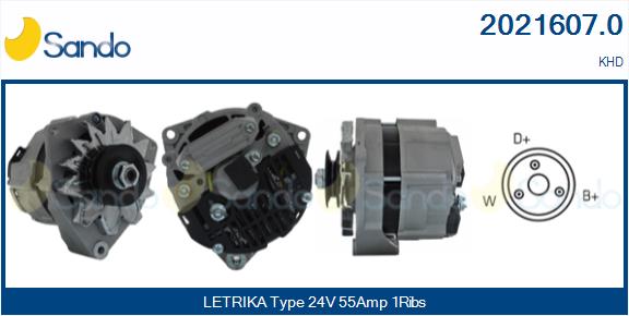 SANDO 2021607.0 Alternatore