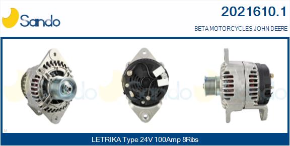 SANDO 2021610.1 Alternatore