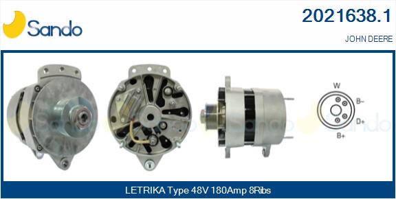 SANDO 2021638.1 Alternatore