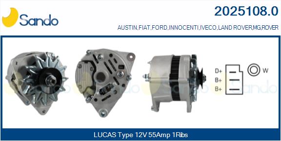 SANDO 2025108.0 Alternatore