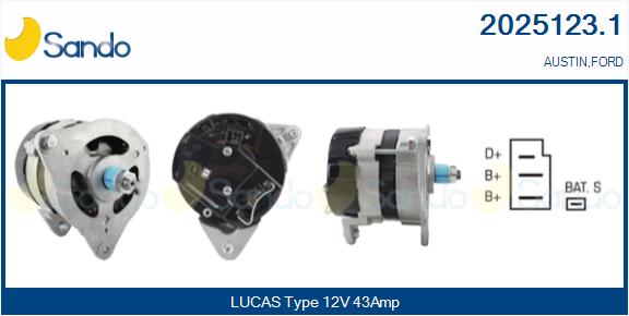 SANDO 2025123.1 Alternatore