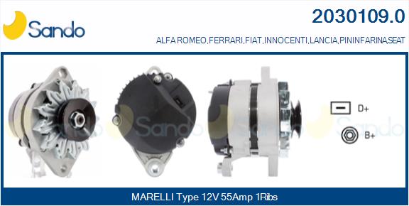 SANDO 2030109.0 Alternatore