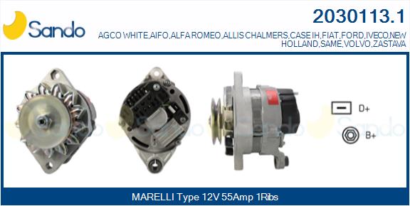 SANDO 2030113.1 Alternatore
