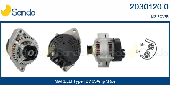 SANDO 2030120.0 Alternatore