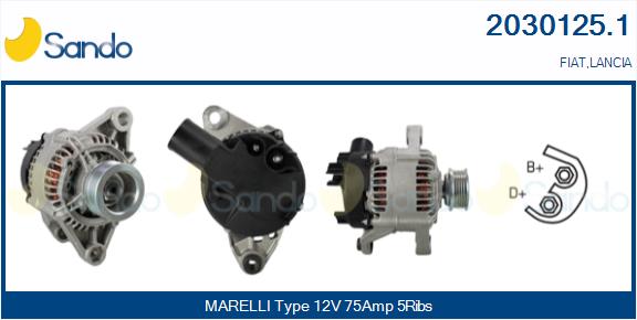 SANDO 2030125.1 Alternatore