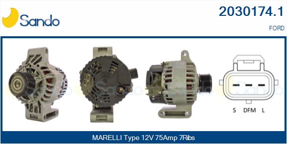 SANDO 2030174.1 Alternatore