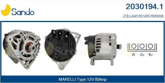 SANDO 2030194.1 Alternatore