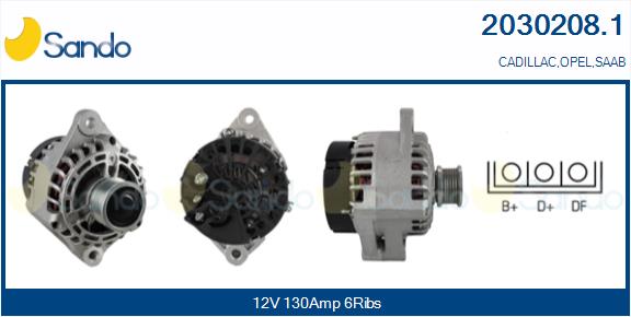 SANDO 2030208.1 Alternatore