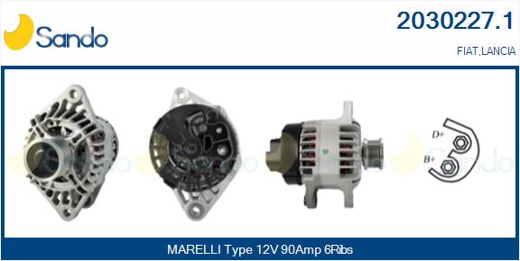 SANDO 2030227.1 Alternatore