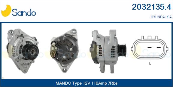 SANDO 2032135.4 Alternatore