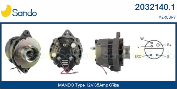 SANDO 2032140.1 Alternatore