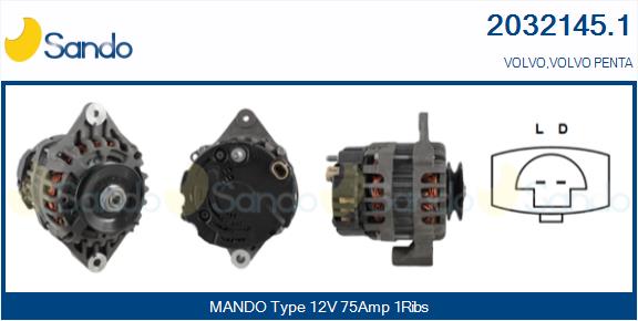 SANDO 2032145.1 Alternatore