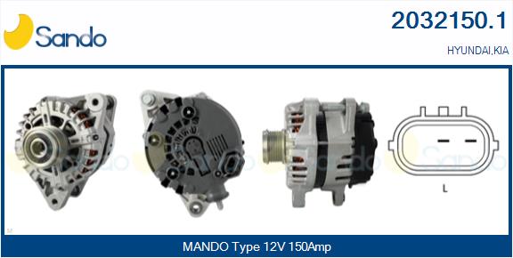 SANDO 2032150.1 Alternatore