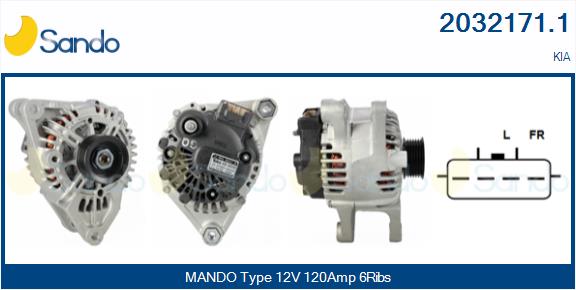 SANDO 2032171.1 Alternatore