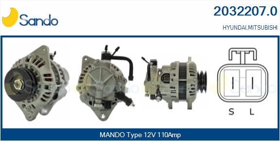 SANDO 2032207.0 Alternatore