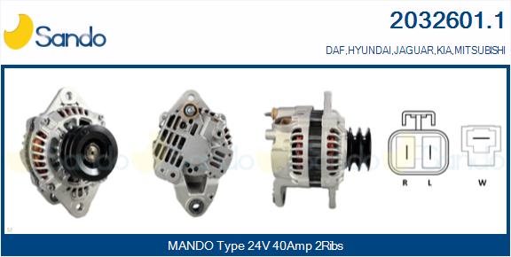 SANDO 2032601.1 Alternatore
