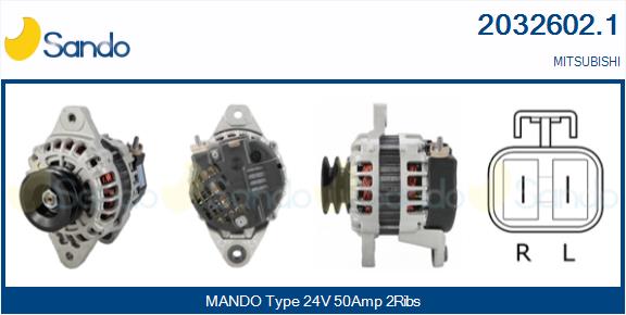 SANDO 2032602.1 Alternatore