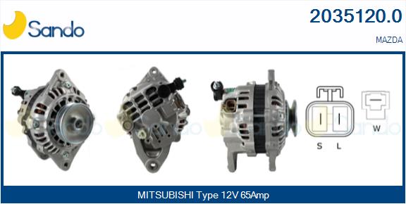 SANDO 2035120.0 Alternatore