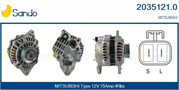 SANDO 2035121.0 Alternatore