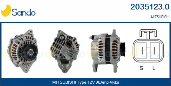 SANDO 2035123.0 Alternatore