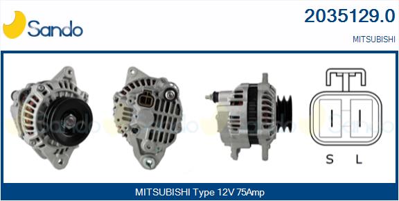 SANDO 2035129.0 Alternatore