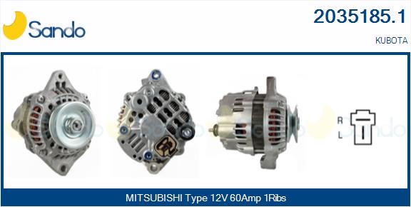 SANDO 2035185.1 Alternatore