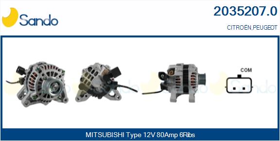 SANDO 2035207.0 Alternatore