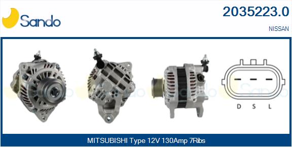 SANDO 2035223.0 Alternatore