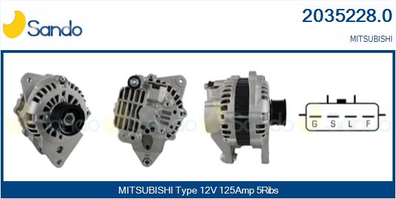 SANDO 2035228.0 Alternatore