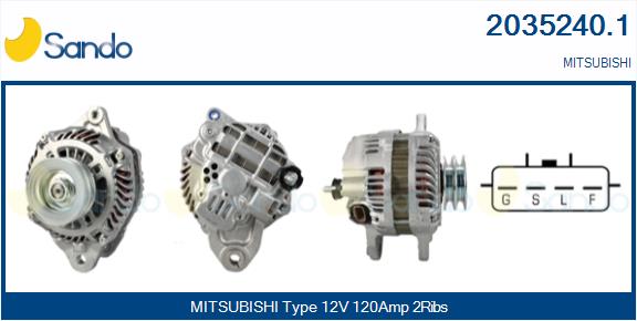 SANDO 2035240.1 Alternatore