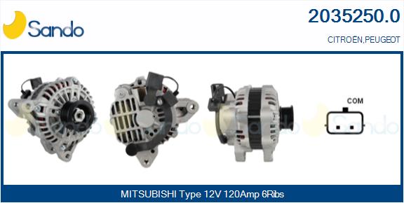 SANDO 2035250.0 Alternatore