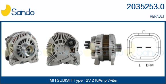 SANDO 2035253.0 Alternatore
