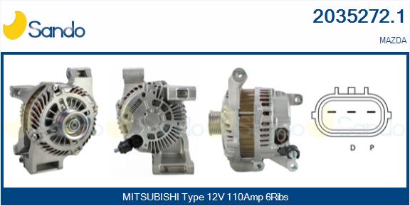 SANDO 2035272.1 Alternatore