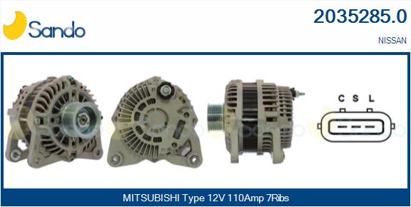 SANDO 2035285.0 Alternatore