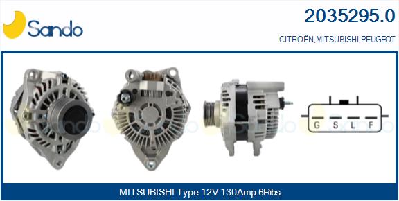 SANDO 2035295.0 Alternatore
